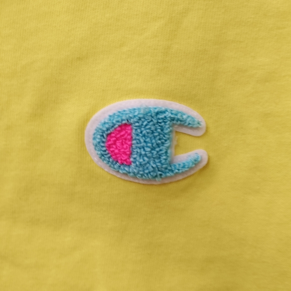 Champion - Bright yellow reverse weave heavyweight crop top. New. Size- XS - Picture 5 of 7